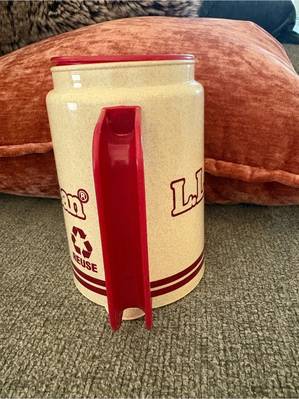 Vintage L.L. Bean Cream Travel Mug